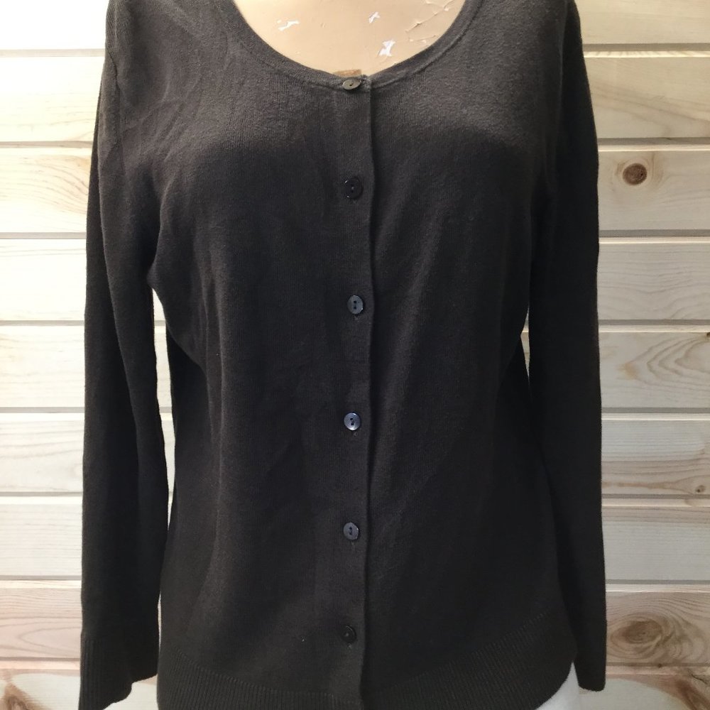 Ann Taylor Loft Cardigan Sweater S Brown